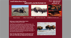 Desktop Screenshot of bison-hunts.com